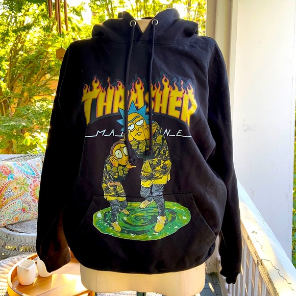 Morty Thrasher Magazine Black Hoodie 